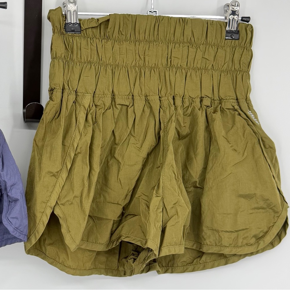 Free People Movement The Way Home athletic shorts in olive green sz S